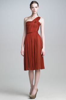 J. Mendel Tulle Oneshoulder Dress - Lyst