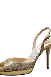 Jimmy Choo Glitter Sandal - Lyst