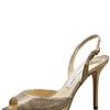 Jimmy Choo Glitter Sandal in Gold - Lyst