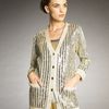 Lanvin Sequined Silk Cardigan in Gold - Lyst