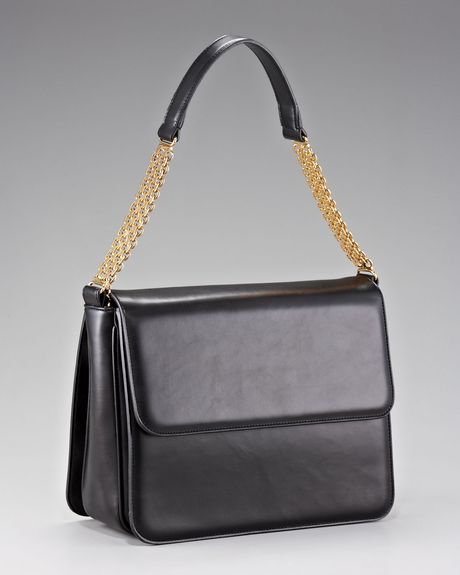 Stella Mccartney Structured Shoulder Bag in Black - Lyst