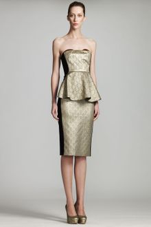 Stella McCartney Metallic Bustier Dress - Lyst