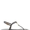 Tory Burch Emmy Logo Thong Sandal in Brown (tan) - Lyst