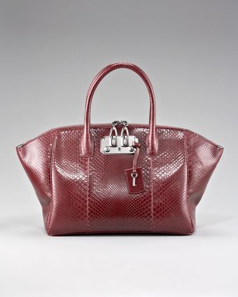 VBH Brera Shiny Python Tote - Lyst