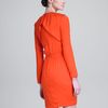 Vera Wang Stretch Charmeuse V Neck Dress in Blue - Lyst