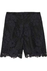 Anna Sui Scalloped Lace Shorts