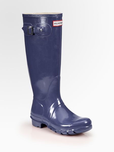 blue hunter rain boots