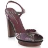 Marc By Marc Jacobs Python Print Platform Sandals in Purple - Lyst