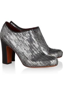 Marc By Marc Jacobs Sequined Leather Ankle Boots - Lyst