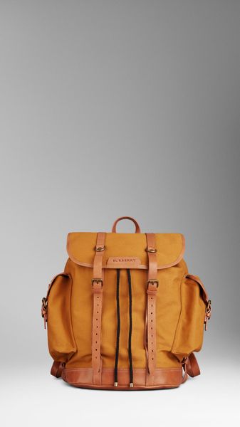 Burberry Large Canvas Backpack - Lyst