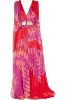 Matthew Williamson Printed Silkchiffon Gown - Lyst