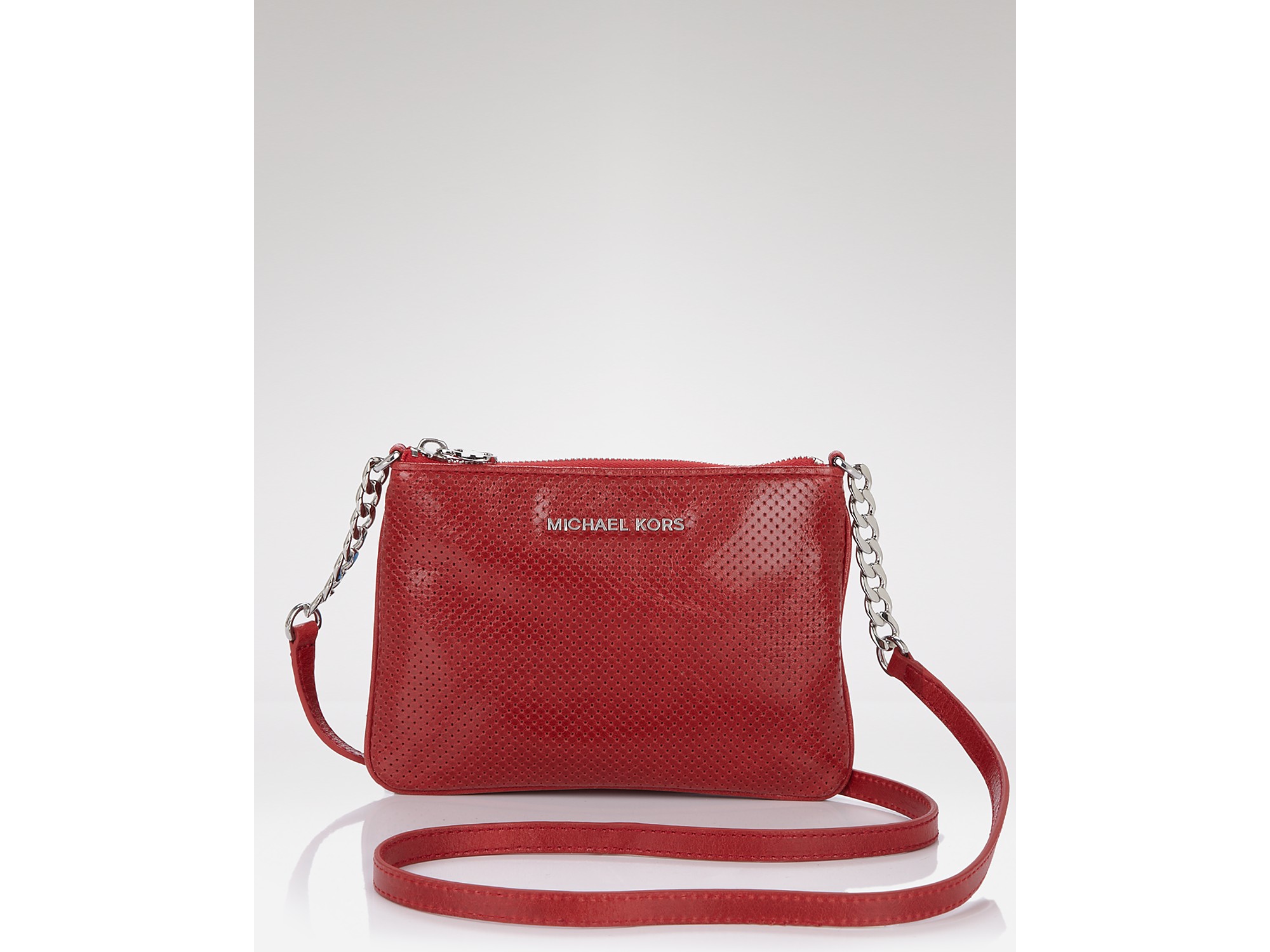 Michael Kors Michael Ashalnd Small Crossbody Bag in Red Lyst