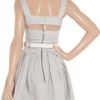 Preen Line Jenny Belted Stretch Cottondrill Dress in Gray - Lyst