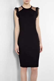 RED Valentino Tulle Jersey Pencil Dress - Lyst