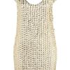 Topshop Coin Scoop Back Dress By Dress Up Topshop in Gold (cream) - Lyst