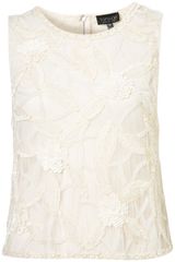 Topshop Premium Cutwork Shell Top