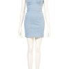 Topshop Denim Cupped Bandeau Dress in Blue (denim) - Lyst