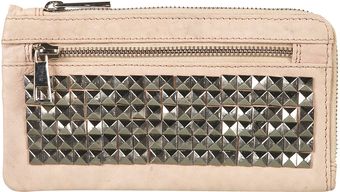 Topshop Premium Leather Stud Purse - Lyst