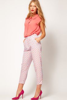 ASOS Collection Asos Peg Trousers in Spot Print - Lyst