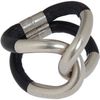 Balenciaga Twinlinked Leather Metal Bracelet in Black - Lyst