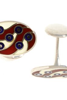 Barneys New York Peacock Feather Cufflinks - Lyst