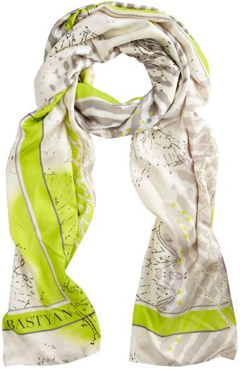 Bastyan Long Butterfly Fingerprint Scarf - Lyst
