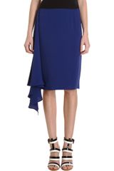 Bottega Veneta Side Drape Pencil Skirt