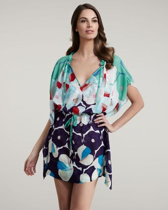 Diane Von Furstenberg Zaila Silk Coverup - Lyst