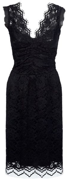 Dolce & Gabbana Lace Scalloped Dress - Lyst