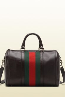 Gucci Vintage Web Boston Bag - Lyst