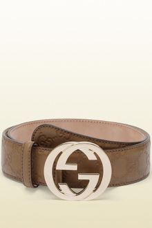 Gucci Belt with Interlocking G Buckle - Lyst