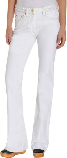 Isabel Marant Leon Jean in White (denim) - Lyst