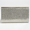 Jimmy Choo Cayla Glitter Clutch in Silver (champagne) - Lyst