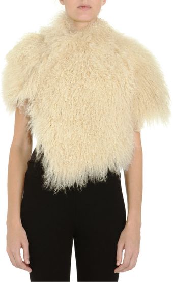 Maison Martin Margiela Goat Hair Bolero Jacket - Lyst