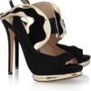 Nicholas Kirkwood Suede and Metallic Leather Sandals in Black - Lyst