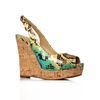 Nine West Laffinplay3 Wedges in Green - Lyst