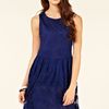 Oasis Lace Cutaway Dress in Blue (dark blue) - Lyst