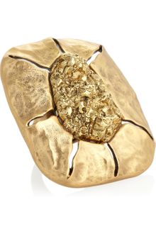 Oscar de la Renta 24karat Goldplated Ring - Lyst