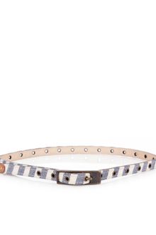 Rag & Bone Skinny Stripe Belt - Lyst