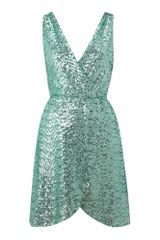 Tfnc Cross Over Sequin Dress