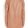 The Row Nesjen Leather Coat in Pink (coral) - Lyst