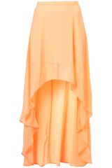Topshop Dip Back Maxi Skirt