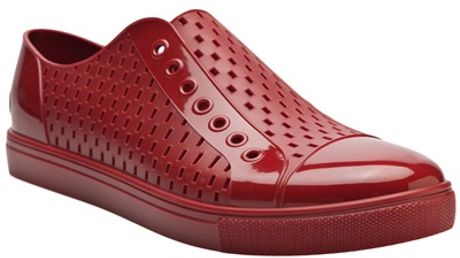 Vivienne Westwood Pvc Slipon Shoe in Red for Men - Lyst
