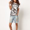 Asos Collection  Tshirt with Baroque Panel in White (multi) - Lyst