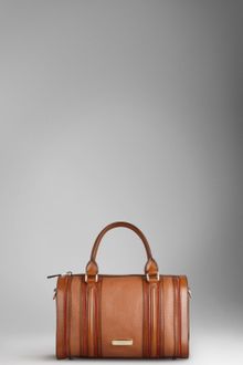 Burberry Medium Grainy Leather Bowling Bag - Lyst