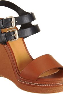 Chloé Double Quarter Strap Sandal - Lyst