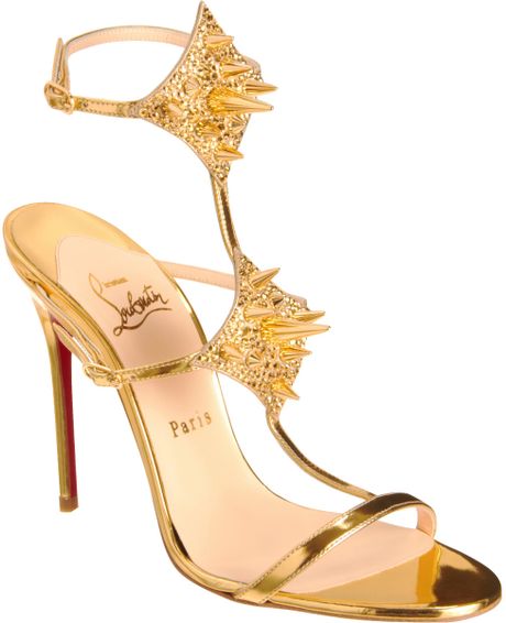 Christian Louboutin Lady Max in Gold - Lyst