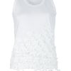 Comme Des Garçons Floral Detail Vest Top in White (floral) - Lyst