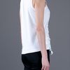 Comme Des Garçons Floral Detail Vest Top in White (floral) - Lyst