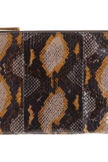 Fendi Snakeskin Chameleon Top Zip Pouch - Lyst